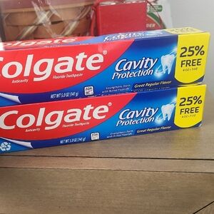 Colgate Cavity Protection Toothpaste - Red and Blue